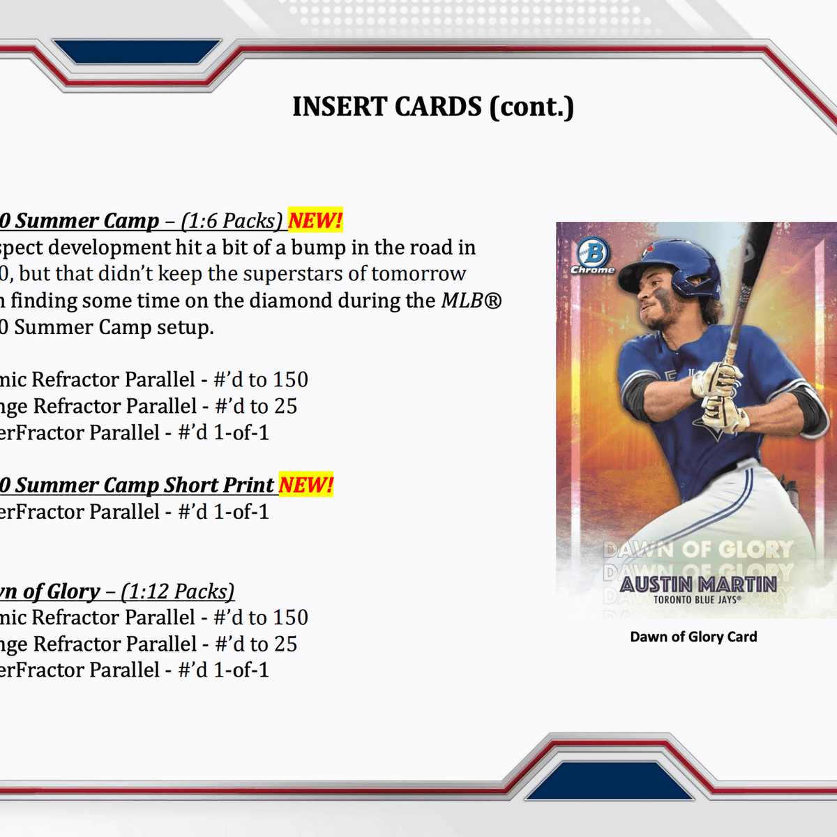 2021 Bowman Chrome Baseball Hobby Box