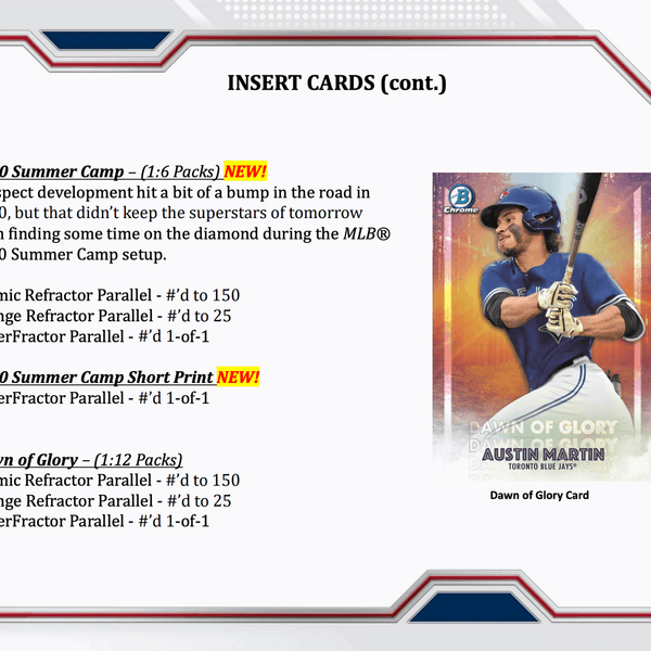 2021 Bowman Chrome Baseball Hobby Box