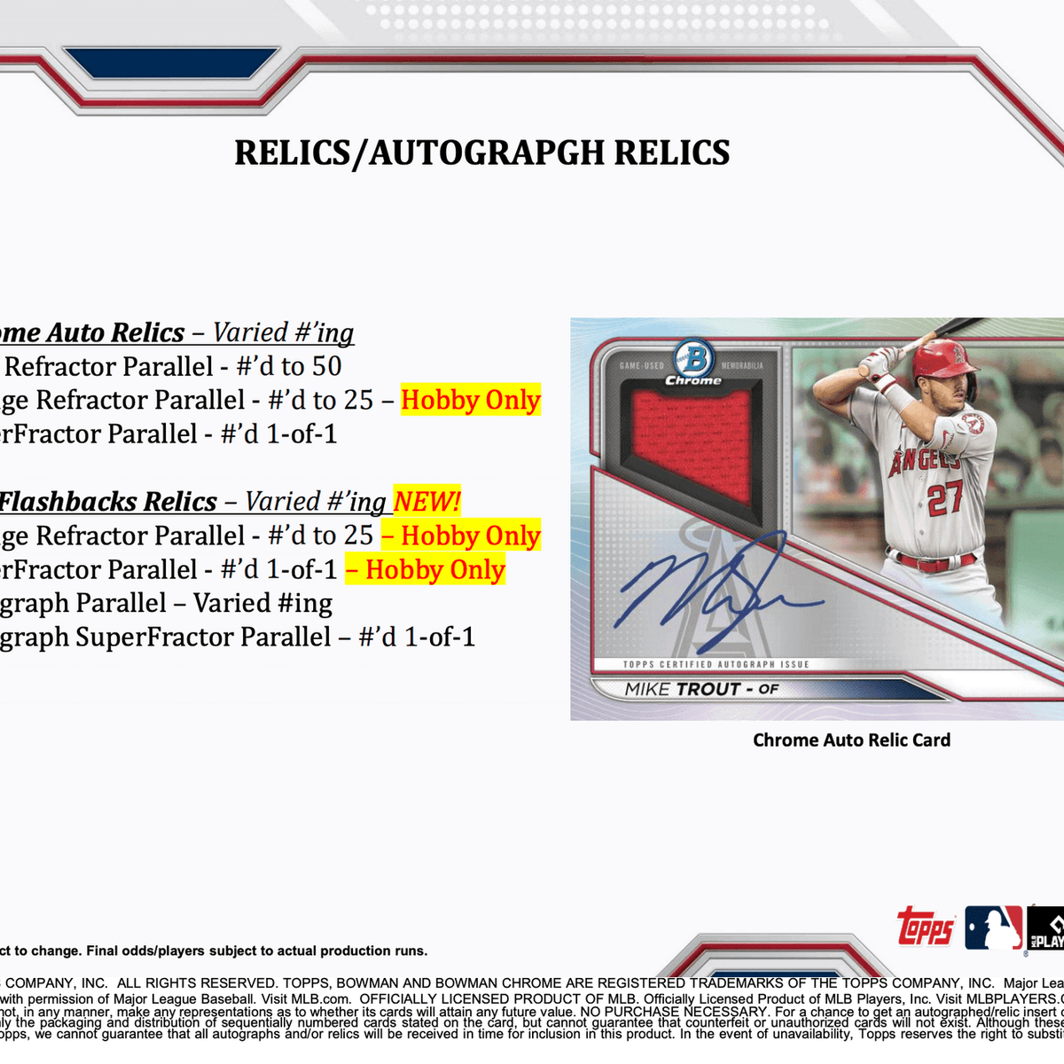 2021 Bowman Chrome Baseball Hobby Box