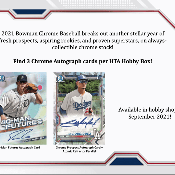 2021 Bowman Chrome Baseball HTA Choice Hobby Box