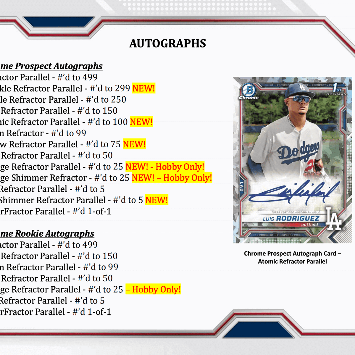 2021 Bowman Chrome Baseball Hobby Box