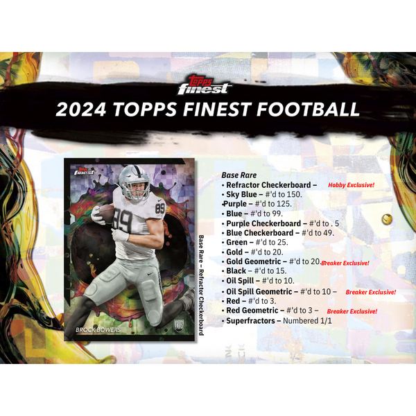 2024 Topps Finest Football Breaker's Delight Box