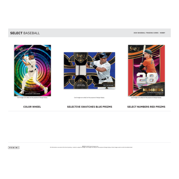 2024 Panini Select Baseball Hobby 12 Box Case