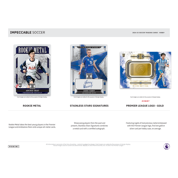 2024/25 Panini Impeccable Soccer Hobby 3 Box Case