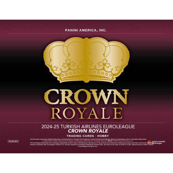 2024/25 Panini Crown Royale Euroleague Basketball Hobby Box