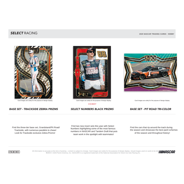 2025 Panini Select Racing Hobby 12 Box Case