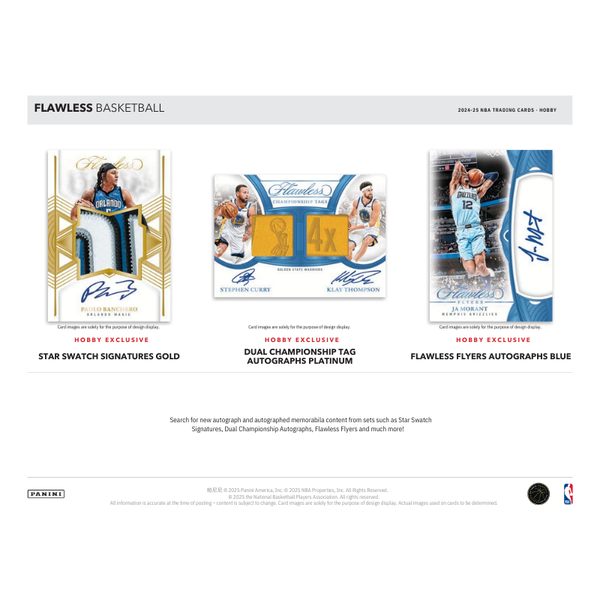 2024/25 Panini Flawless Basketball Hobby 2 Box Case
