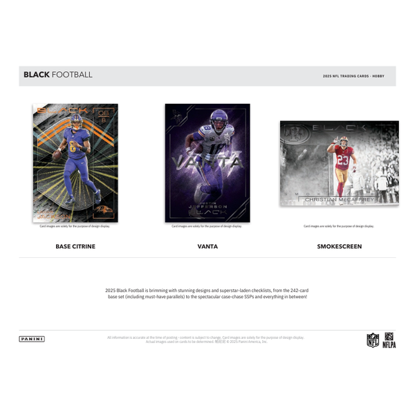 2025 Panini Black Football Hobby Box