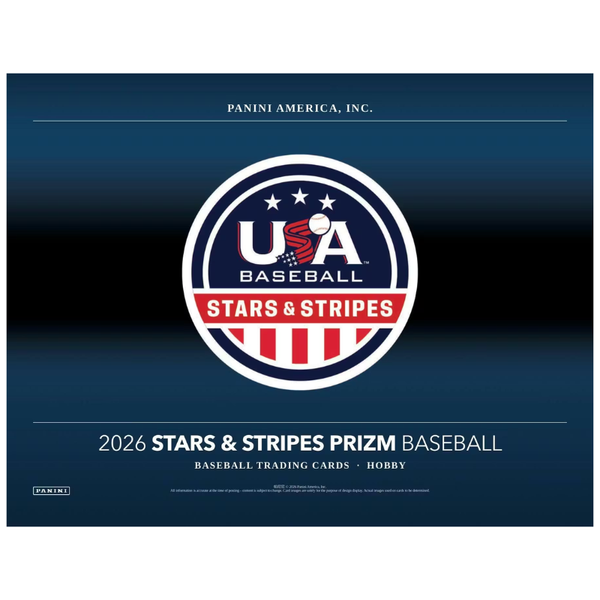 2026 Panini USA Stars & Stripes Prizm Baseball Hobby 12 Box Case